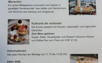 Neu ab 6. Juli: Gnussträff Aarberg